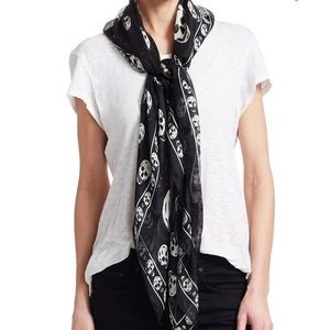 Alexander McQueen silk chiffon scarf
